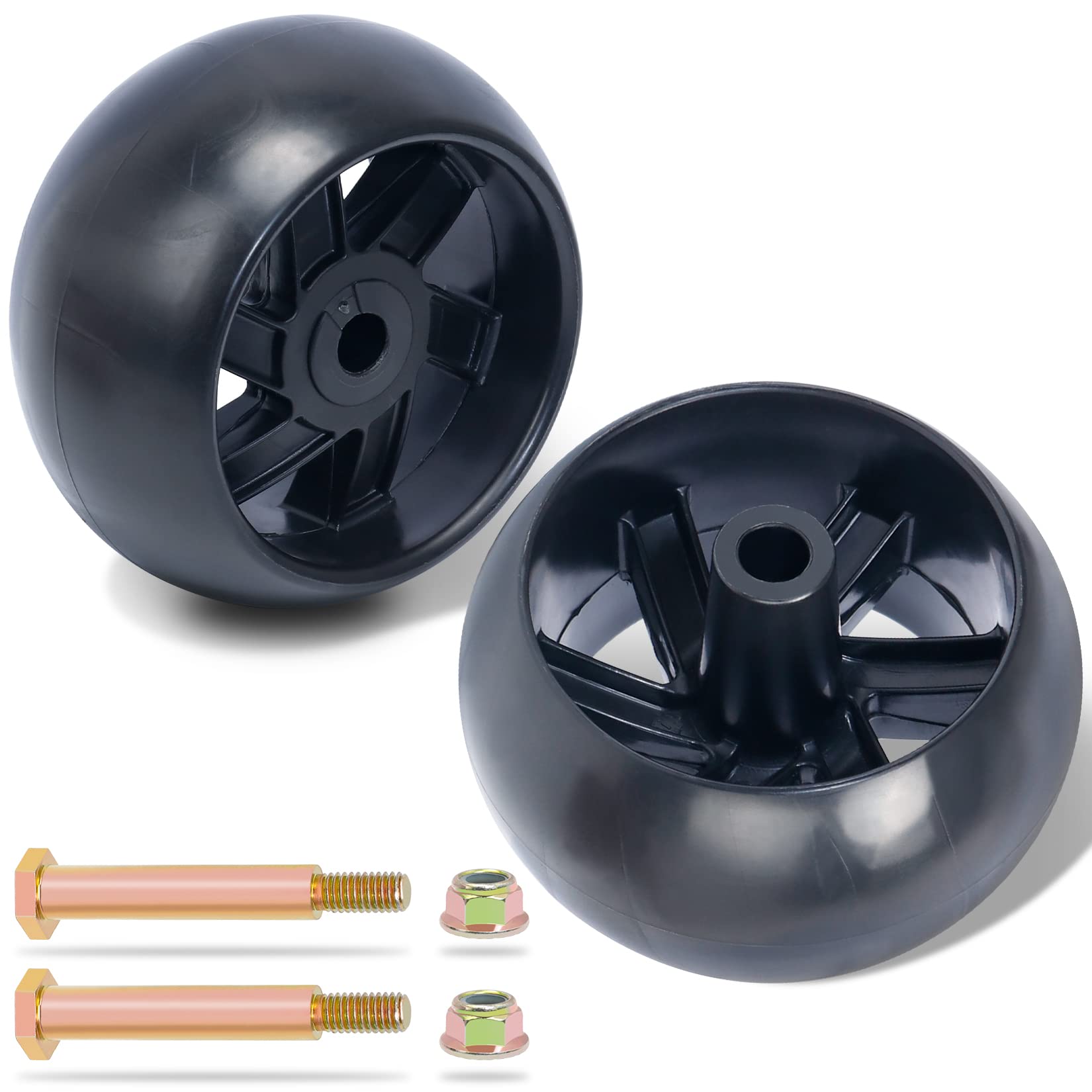 Kootans 2 Pack Mower Deck Wheels For Husqvarna 532174873 589527301, For Craftsman Mtd Ayp 174873 133957 532133957 734-3058, For
