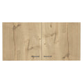 Salento Double Door Wall Cabinet with 2 Inner Shelves, White/Light Oak