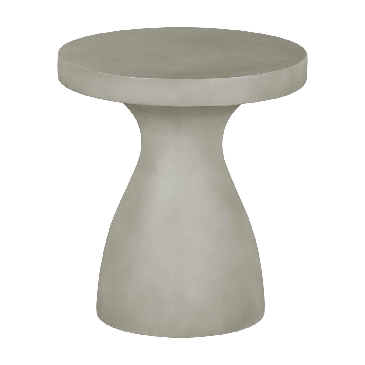 South Shore Amalfi Outdoor Pedestal Side Table, Greige