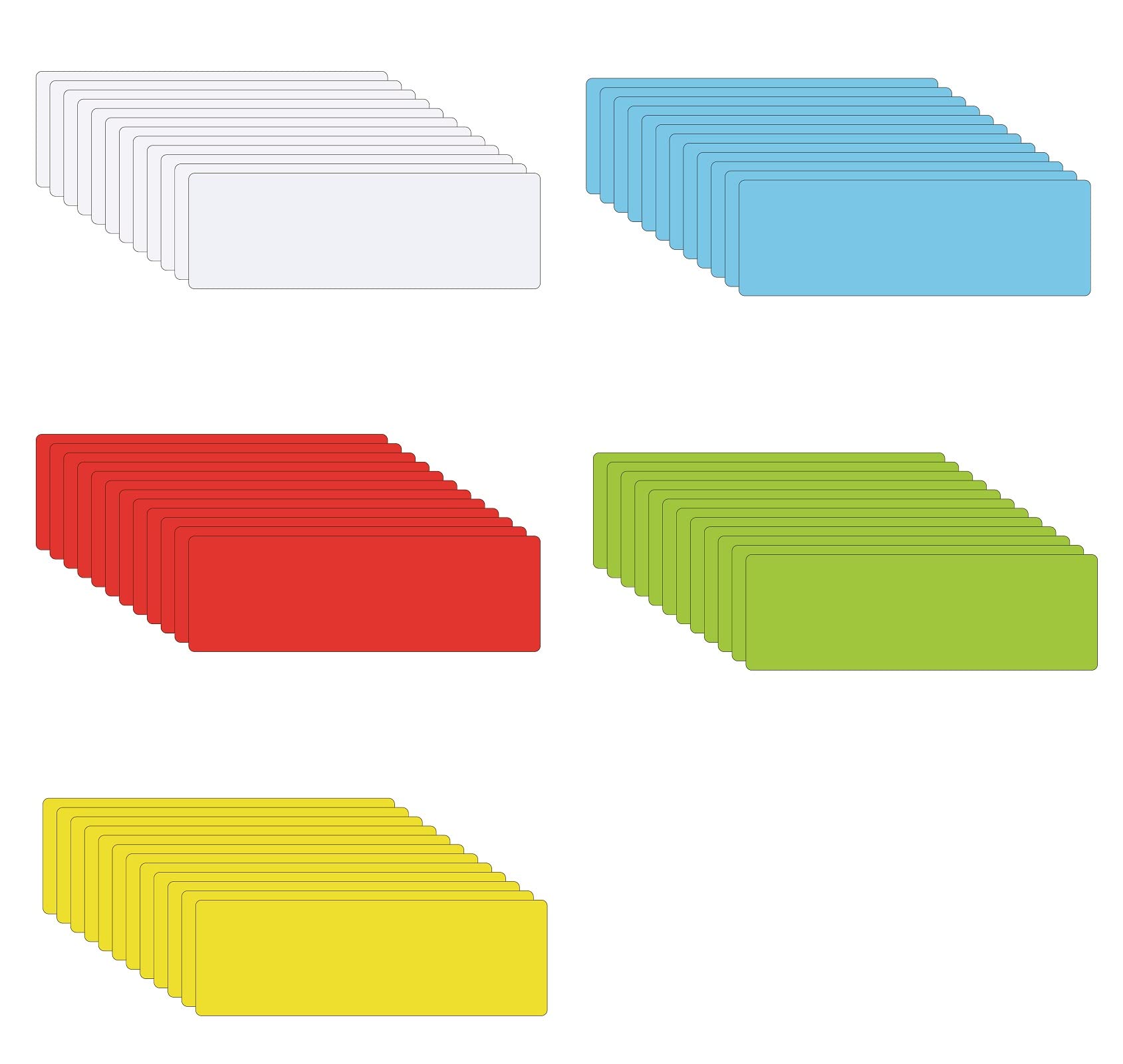 Sttmgn Dry Erase Magnetic Labels (1X3',Pack Of 60),Write On Magnets Sticker,Real Waterproof/Reusable For Classroom&Office&Cabin