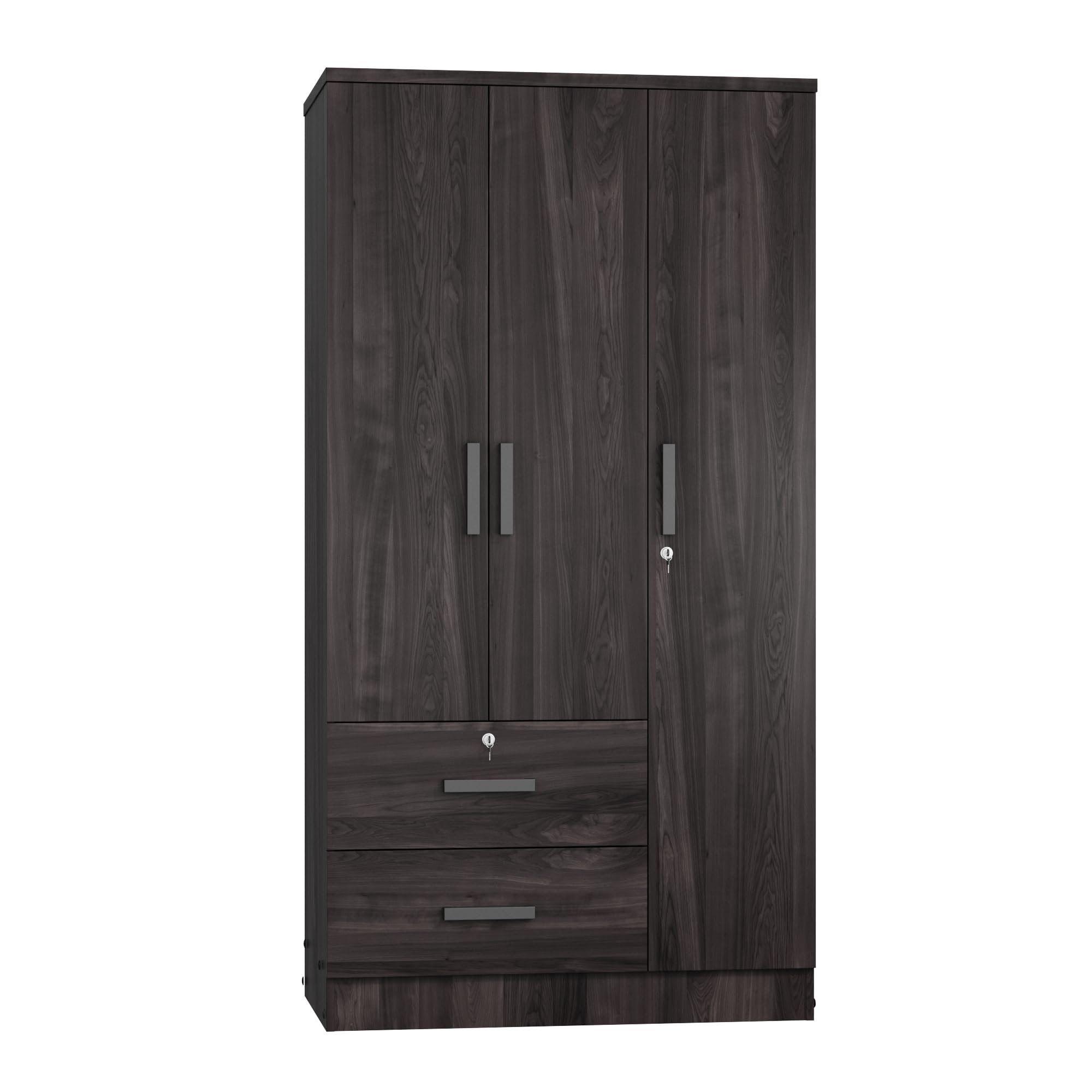 Woodpeckers Furniture And Mattress Symphony Wardrobe Closet with Two Drawers (Tobacco)