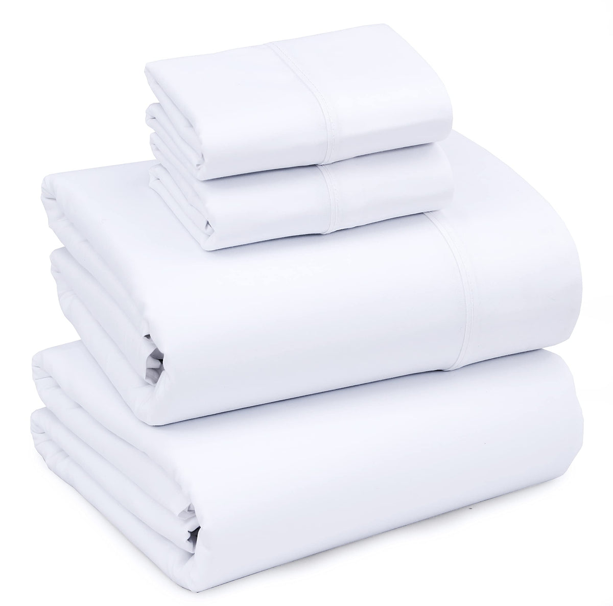 Ruvanti Silky Soft Queen Sheet Set - 4 Pieces Luxury Sheets For Queen Size Bed - All Season Breathable Bed Sheets - 15' Deep Po
