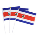 Costa Rica Flag Costa Rican Hand Held Small Mini Stick Flags Decorations International Country World Flags For Party Olympics Fe