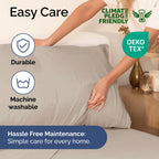 Extra Deep Pocket Cal King Sheets - 4 Piece Breathable & Cooling Bed Sheets - Hotel Luxury Bed Sheet Set - Soft, Wrinkle Free & Comfy - Easily Fits Extra Deep Mattresses - Deep Pocket Wheat Sheets Set