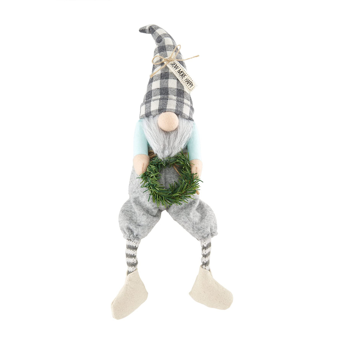 Mud Pie Garden Dangle Leg Gnome, 8.5' X 4', Grow