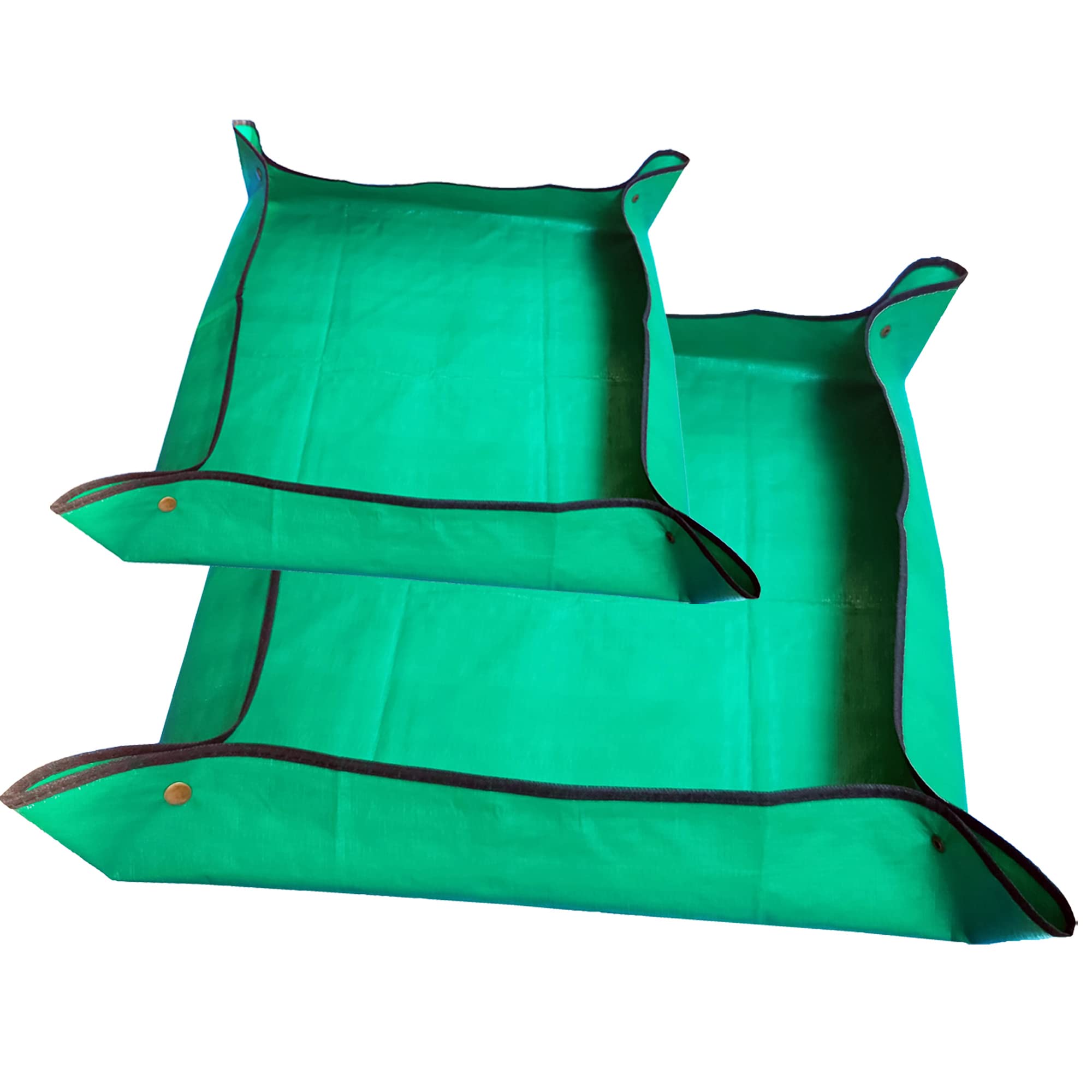 2Pcs(39.3',26.8') Plant Waterproof Repotting Square Mats,Foldable Garden Transplanting Work Cloth Mat,Portable Gardening Mat,I