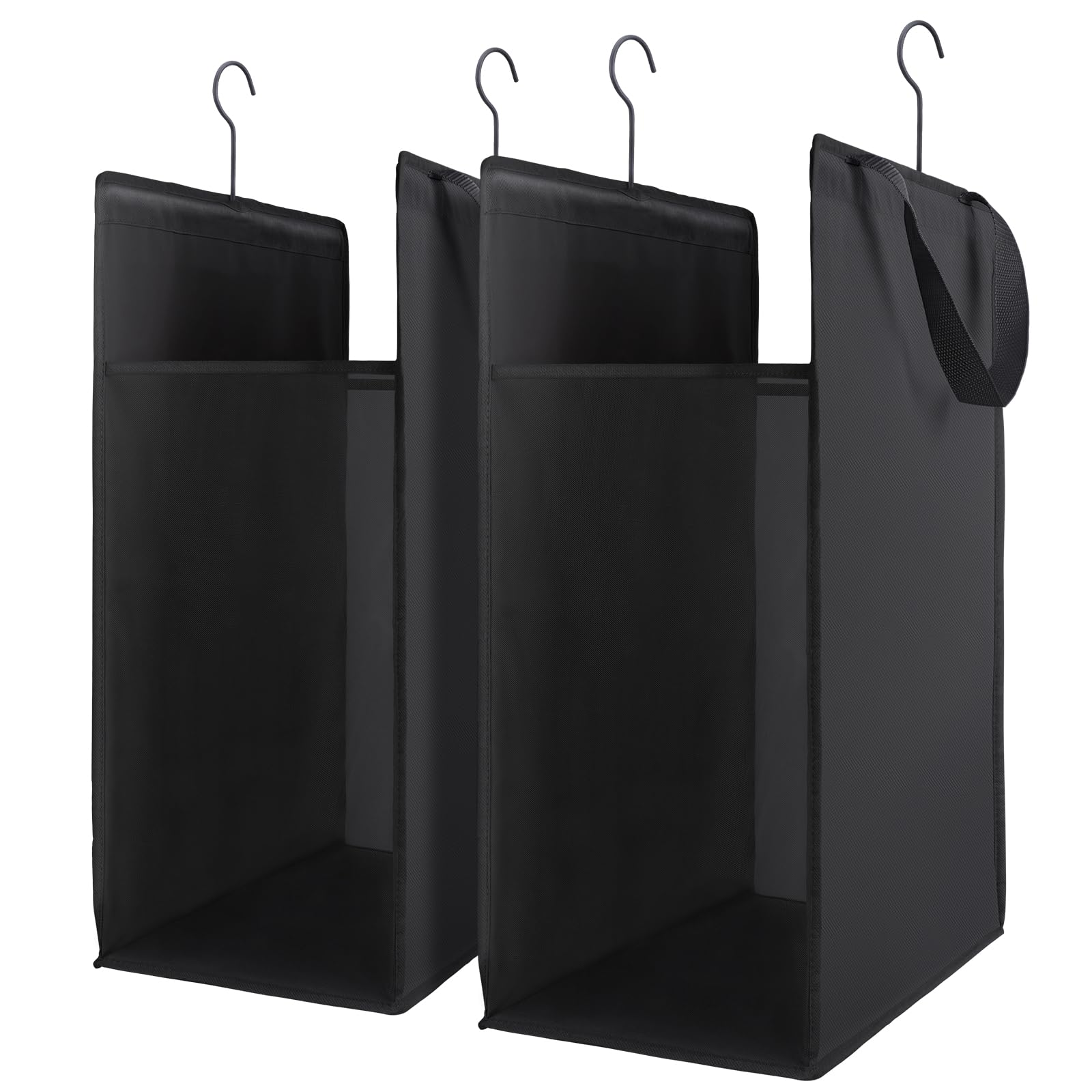 Fentec Hanging Laundry Hamper, Hanging Laundry Basket, Slim Laundry Hamper Bag with Handles, Portable Hanging Closet Hamper, Mes