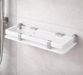 Bathroom Shelf, White, 15 X 5, Acrylic Storage Rack Flotus1913A