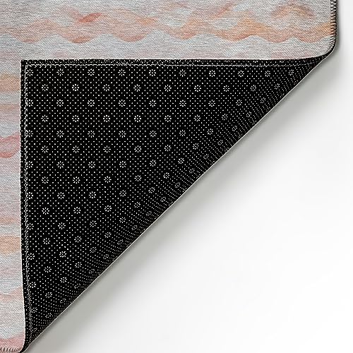 Addison Rugs Surfside Asr46 Peach 9' X 12' Indoor Outdoor Rug, Easy Clean, Machine Washable, Non Shedding, Bedroom, Living Room,