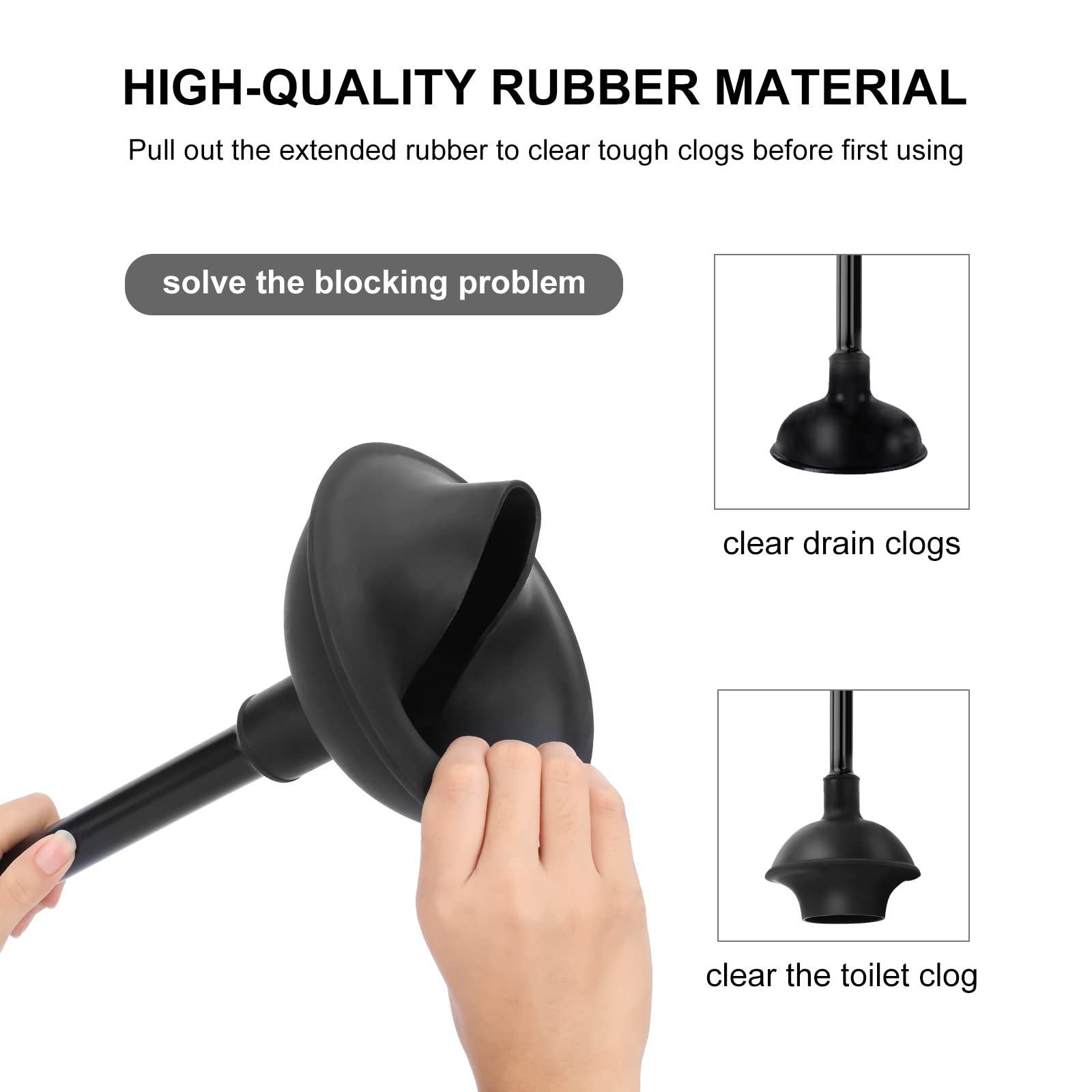 Setsail Toilet Brush And Plunger Set, Toilet Plungers For Bathroom Heavy Duty Toilet Bowl Brush And Holder Hidden Toilet Plunger