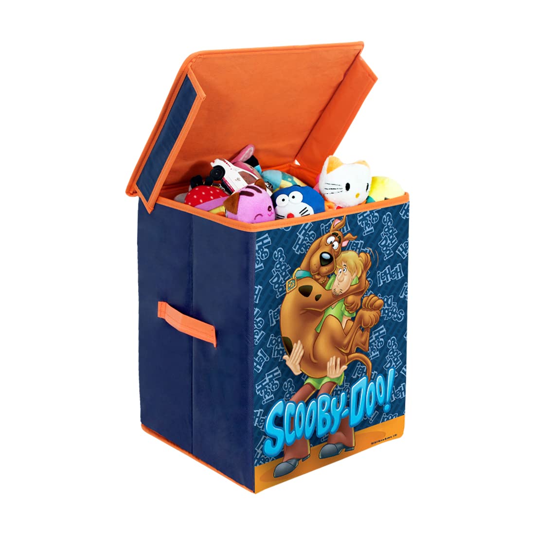 Prettykrafts ScoobyDoo Larger Storage Cubes [1Pack] Foldable Storage Boxes With Lids, Collapsible Storage Bins Organizer Baske
