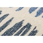 Alora Decor Rivera 8'9" X 11'9" Stripe Ivory/Blue/Ivory/Charcoal Area Rug
