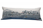 HomeRoots Cream 35' White Sydney Daylight Skyline Lumbar Decorative Pillow