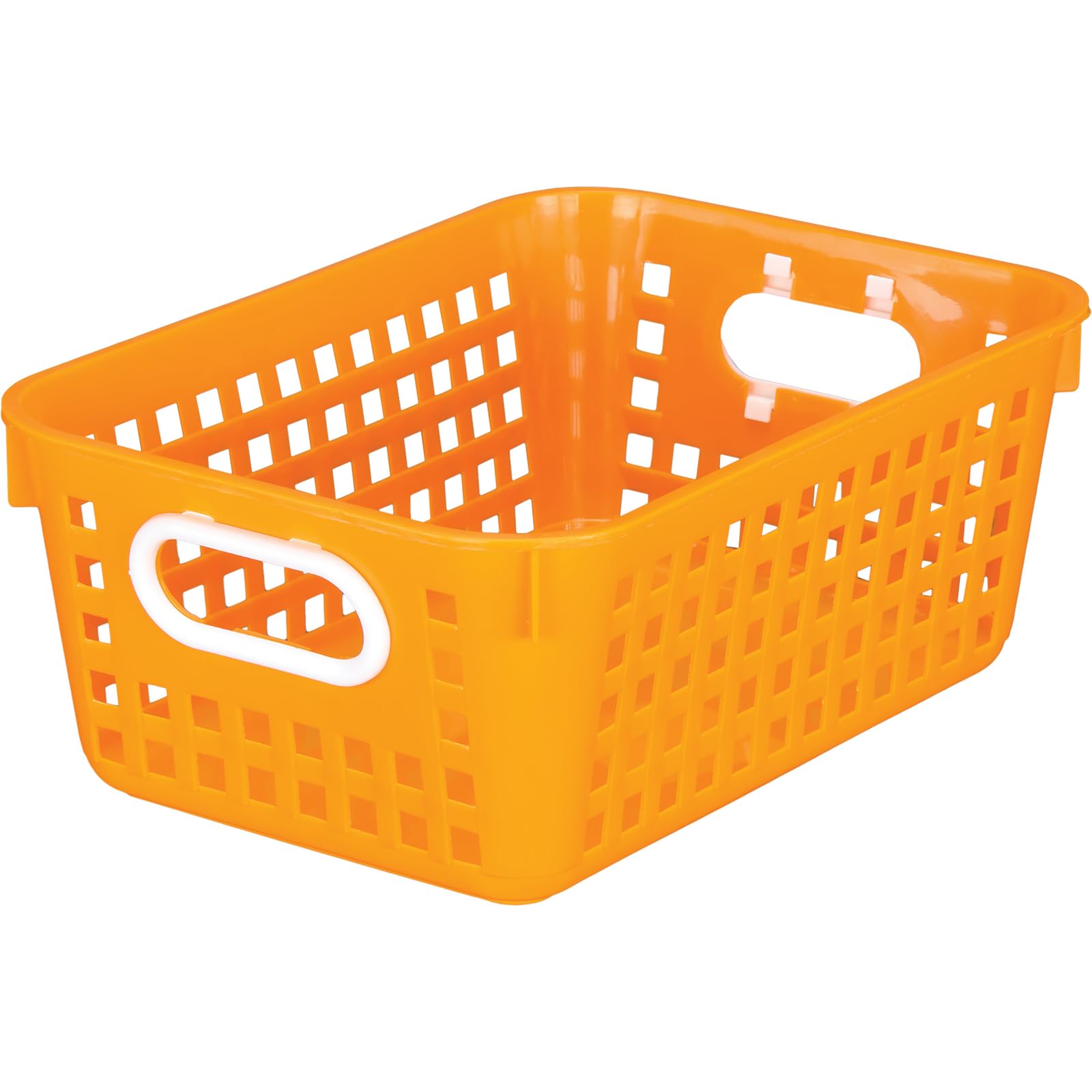 Really Good Stuff - 164316 Plastic Storage Baskets For Classroom Or Home Use - Stackable Mesh Plastic Baskets With Grip Handles