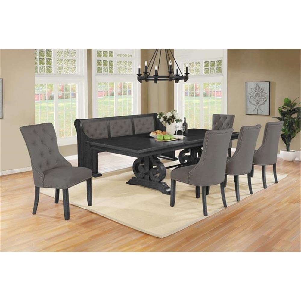 Best Quality Furniture Dining Bench, Gray