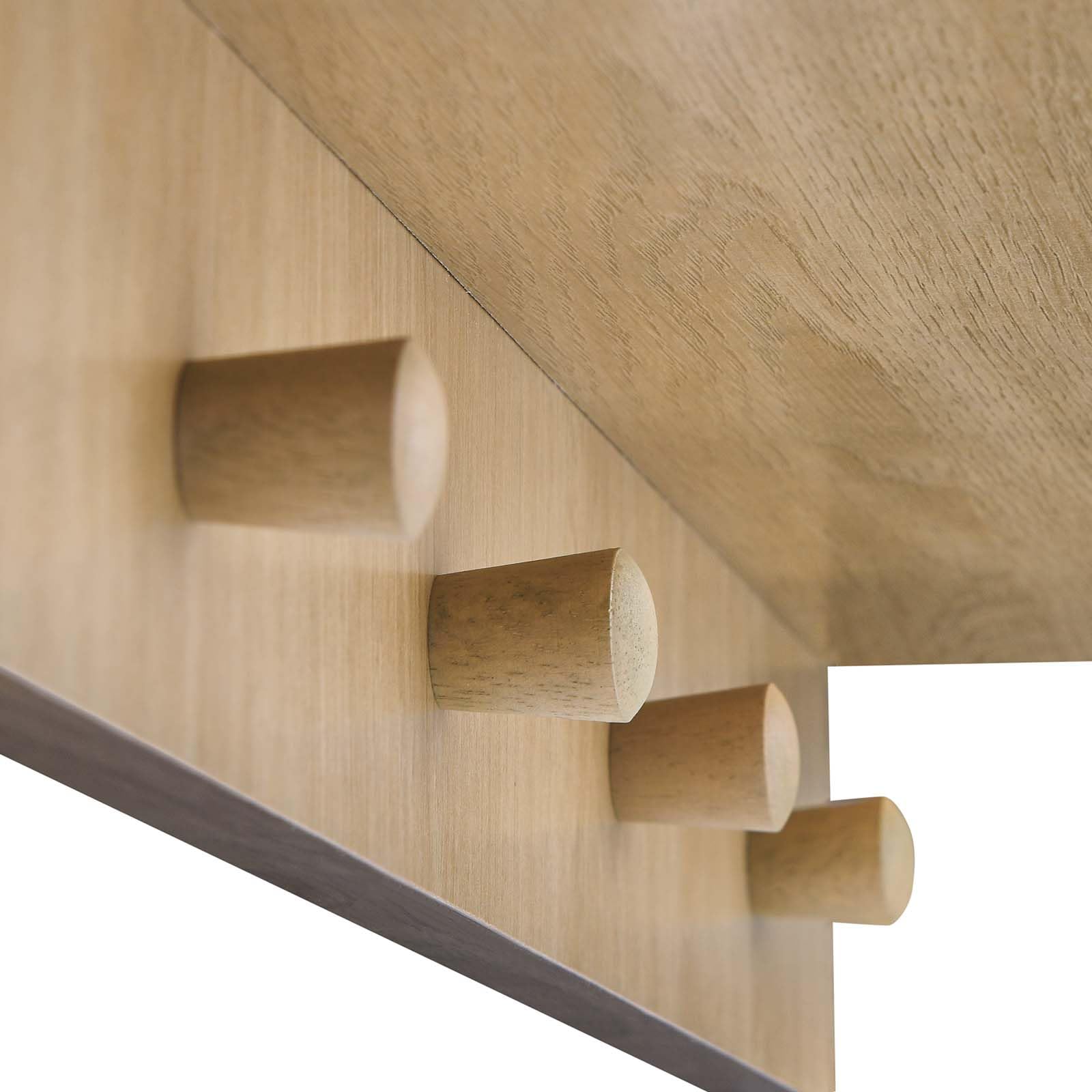 Modway EEI-6350-OAK Moonbeam Arched Mirror, Oak