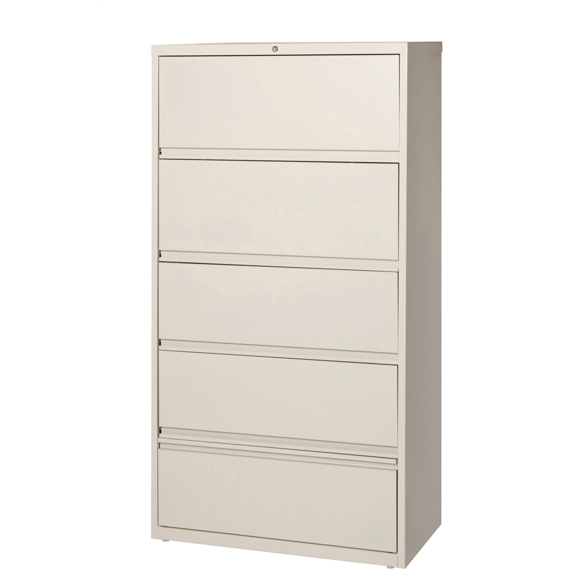 Lorell LLR43512 Receding Lateral File with Roll Out Sleeves, Putty