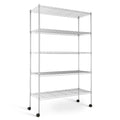 Simple Deluxe Heavy Duty 5-Tier Storage Shelving Unit, 35.83 W x 13.98 D x 61.02 H, 1250 Lbs Loading Capacity, Chrome