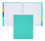 Talia Discbound Notebooks, Planner, Customizable, (Celestial Turquoise, Midsize (7.5In X 9.75In))
