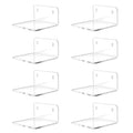 Trailwalk Acrylic Small Shelf,Mini Floating Wall Shelf,Wall Mounted Storage Shelf,for Pop Figures,Plant,Picture Photo Modern Wal