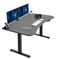 VIVO Electric 63 x 32 in Standing Desk, Memory Height Adjustment, 1B Series, Holds 220 lbs, Black Top Black Frame, DESK-KIT-1B1B