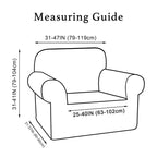 Turquoize Stretch Sofa Slipcover Chair Slipcover 1 Piece Chair Covers For Living Room Armchair Covers Slipcovers With Jacquard Fabric And Elastic Bottom Pet Furniture Protector (Armchair, Burgundy)
