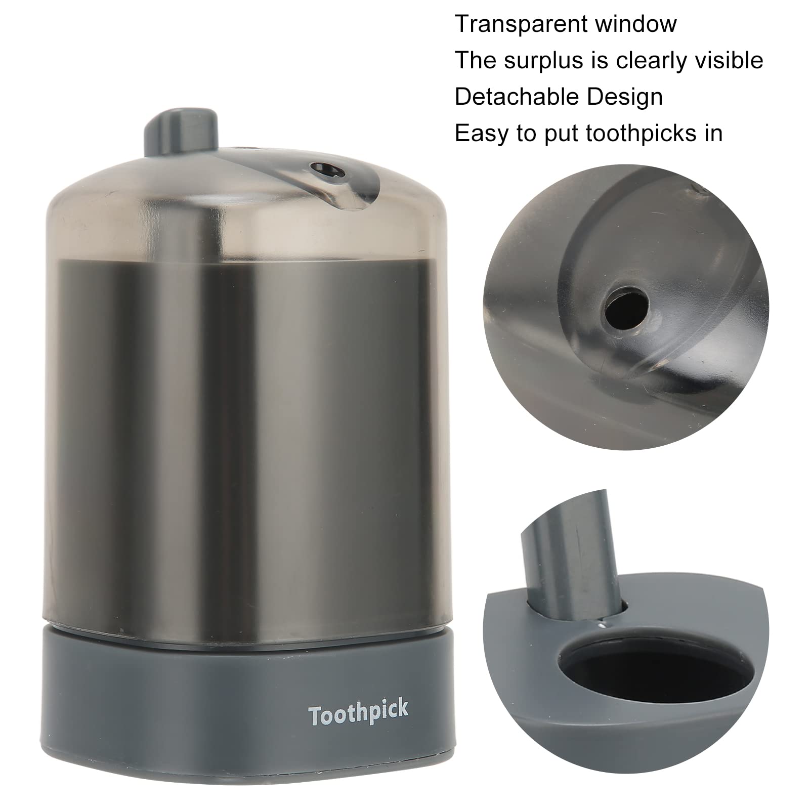 Toothpick Dispenser, Popping Up Toothpick Dispensers Thickening Automatic Toothpick Holder Dispenser Pocket Toothpicks Container