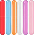 Garth Toothbrush Holder 6 Pc  Plastic AntiBacterial Travel Protectors for Oral Care  Portable Brush Holder for Bathroom Wall,