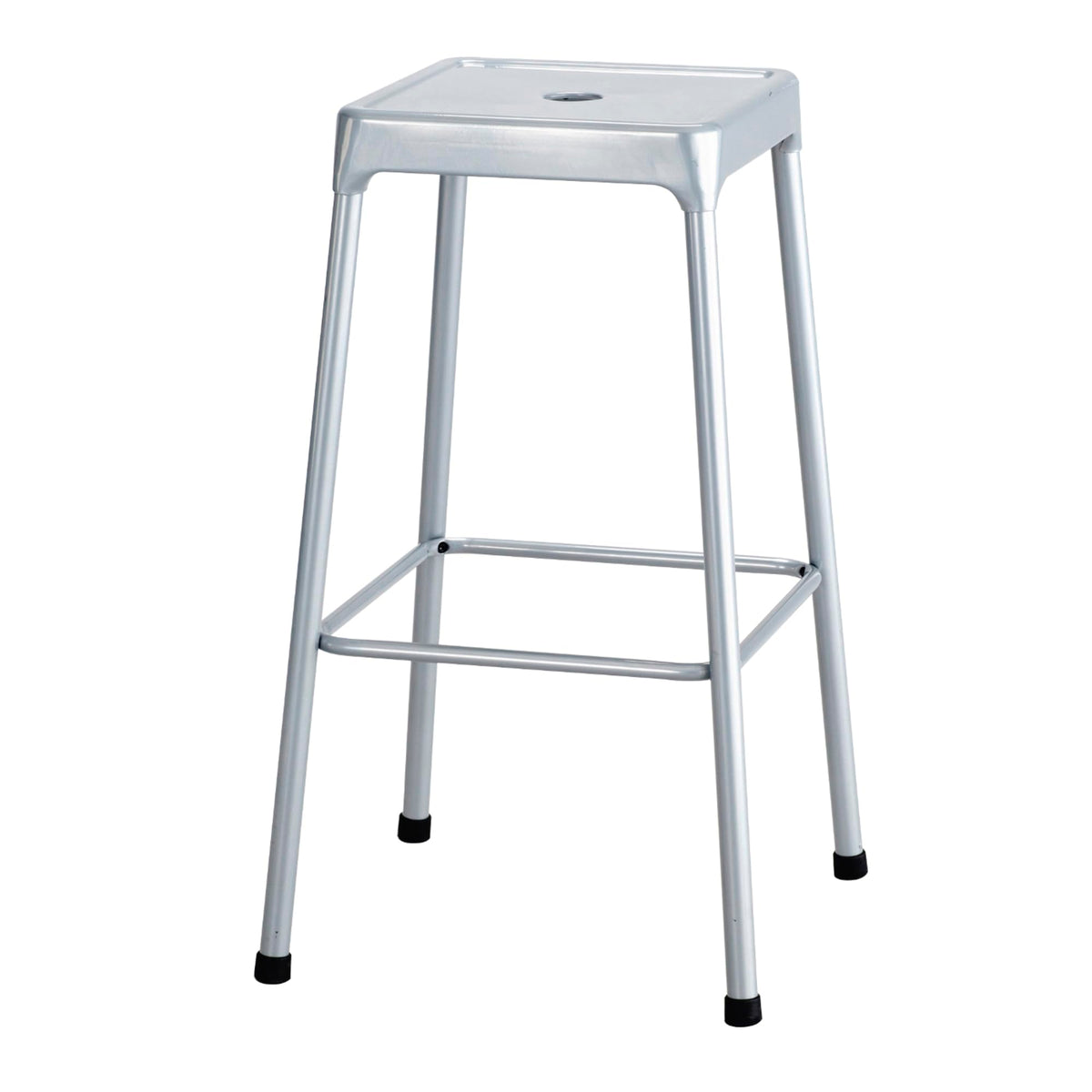 Safco Products 6606SL Steel Stool, 29&quot;, Silver