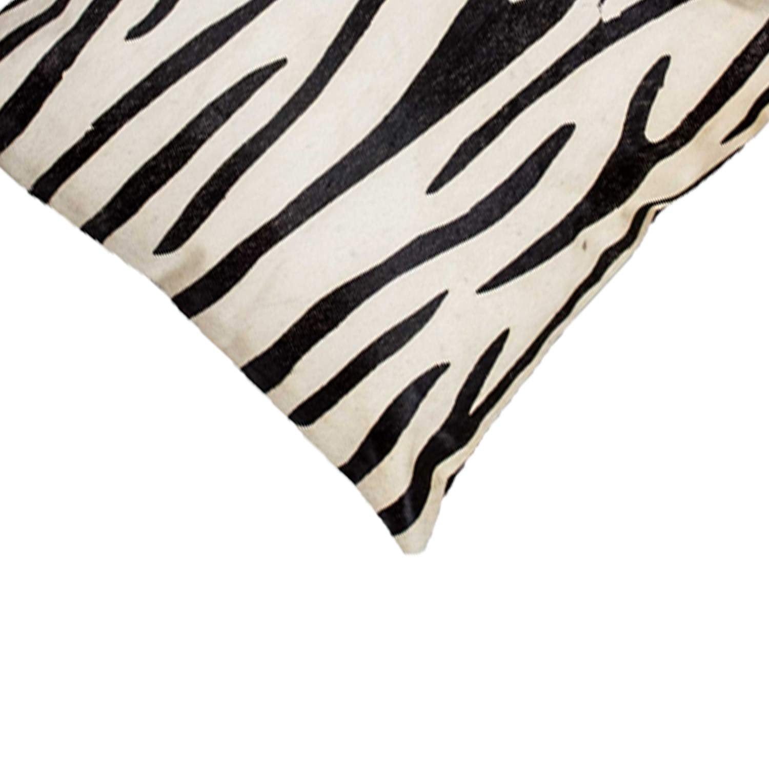 HomeRoots Black & White Cowhide, Microsuede, Polyfill 18' x 18' x 5' Black and White Cowhide - Pillow