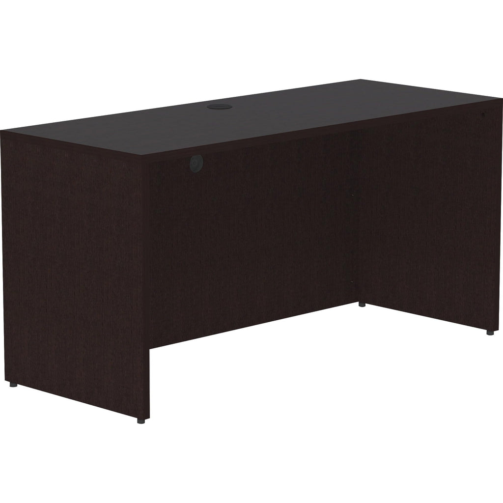 Lorell, Llr18213, Essentials Espresso Laminate Credenza Shell, 1 Each