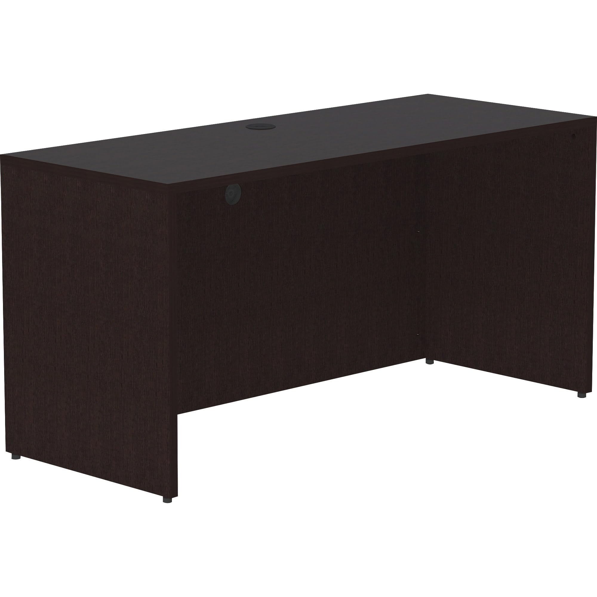 Lorell, Llr18213, Essentials Espresso Laminate Credenza Shell, 1 Each