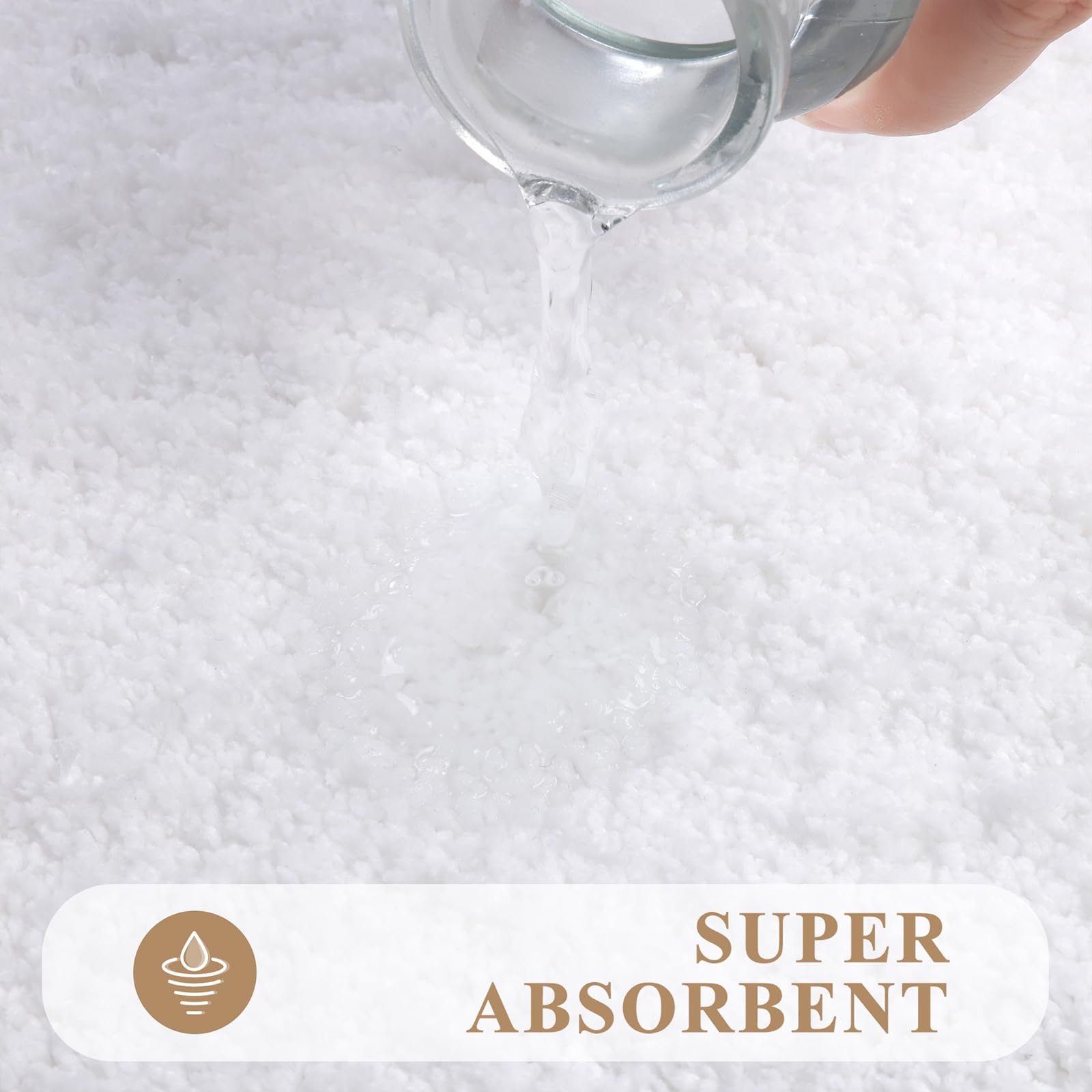 Pauwer Bathroom Rugs Sets 2 Piece, Non Slip Bath Mats For Bathroom, Absorbent Bath Rugs Floor Mat, Machine Washable Shower Rugs