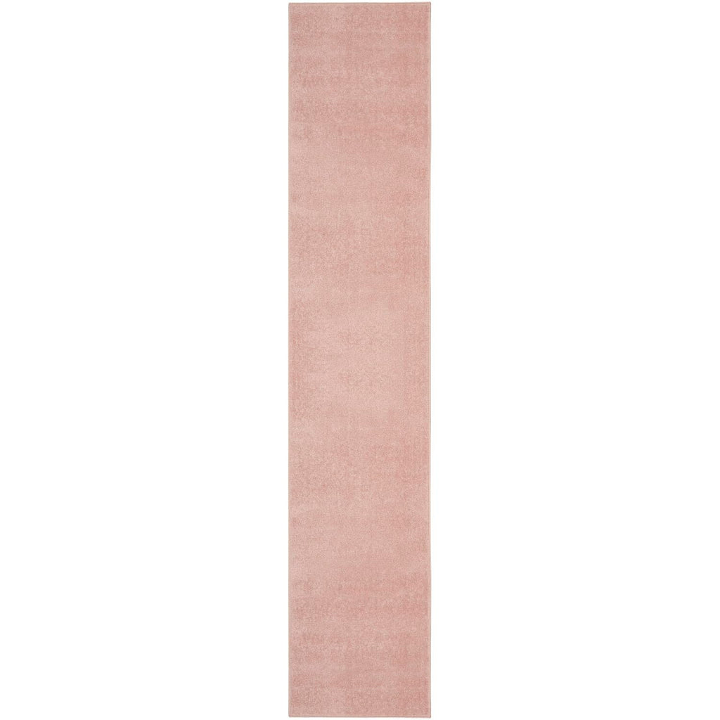 Nourison Essentials Solid Indoor/Outdoor Pink 2'2' X 20 Area Rug, Easy Cleaning, Non Shedding, Bed Room, Living Room, Dining Room, Deck, Patio, Backyard (2X20)