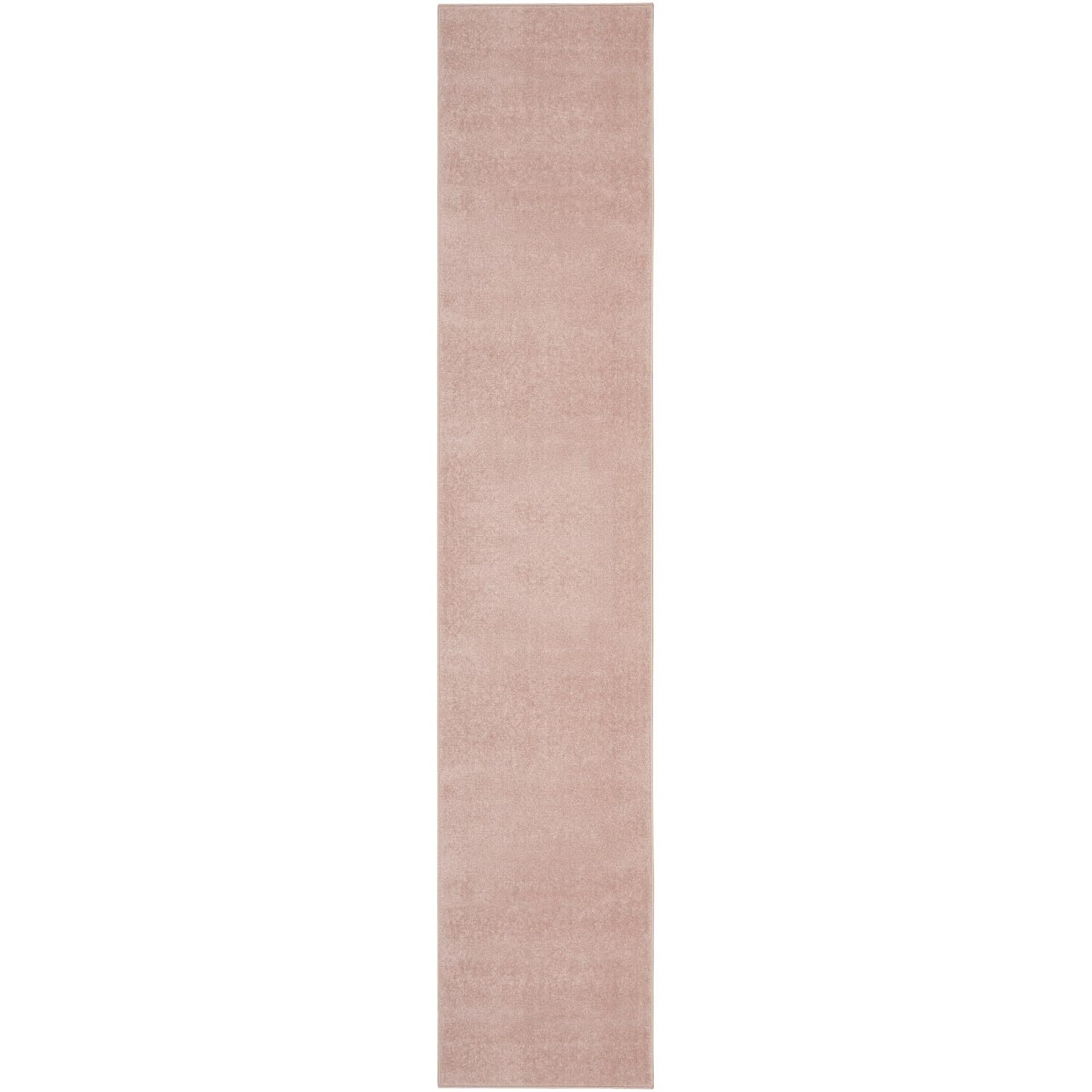 Nourison Essentials Solid Indoor/Outdoor Pink 2'2' X 20 Area Rug, Easy Cleaning, Non Shedding, Bed Room, Living Room, Dining Room, Deck, Patio, Backyard (2X20)