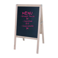 Flipside Products Marquee Easel, Natural Hardwood, Double-Sided Black Chalkboard, Menus, Announcements, Restaurants, Coffee Shop