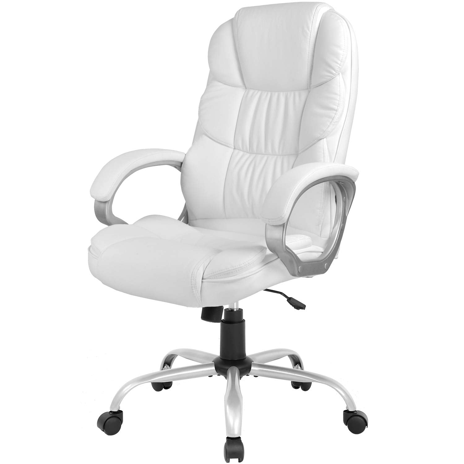 Fdw Office Chair Massage Computer Chair High Back Adjustable Desk Chair Rolling Swivel Executive Chair Pu Leather With Lumbar Su