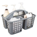 JiatuA Portable Shower Caddy Basket with Compartments Cleaning Supplies Organizer with Handle Plastic Storage Divided Tool Bin f