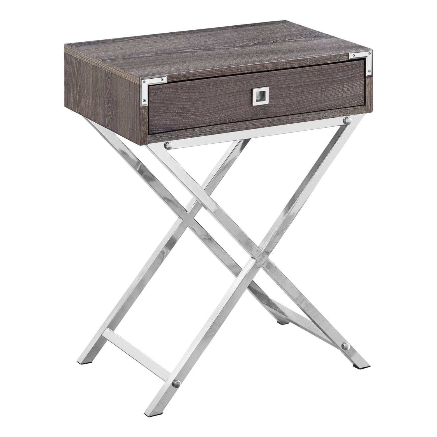 Monarch Specialties ACCENT TABLE One Size DARK TAUPE