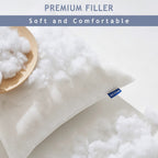 Miulee 16X26 Pillow Inserts Set Of 2, Rectangle Decorative Throw Pillow Premium Fluffy Lumbar Pillow Forms Sham Stuffer For Living Room Sofa Couch Bed