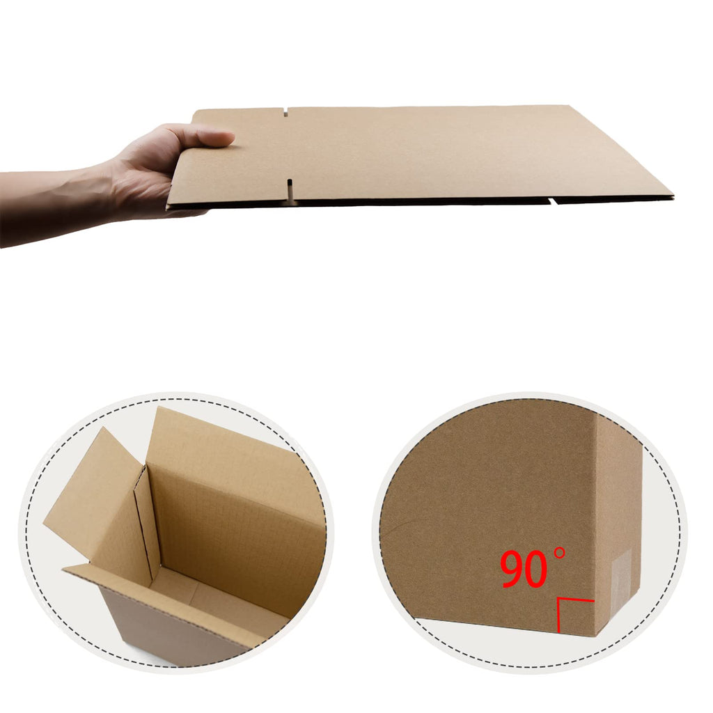 Sodissa 12X9X4 Inches Shipping Boxes, Brown Corrugated Cardboard Boxes For Small Bussiness, 25 Pack