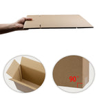Sodissa 12X9X4 Inches Shipping Boxes, Brown Corrugated Cardboard Boxes For Small Bussiness, 25 Pack