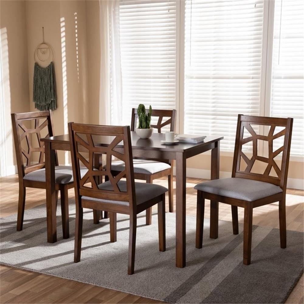 Baxton Studio Abilene 5 Piece Dining Set - Thumbnail 2