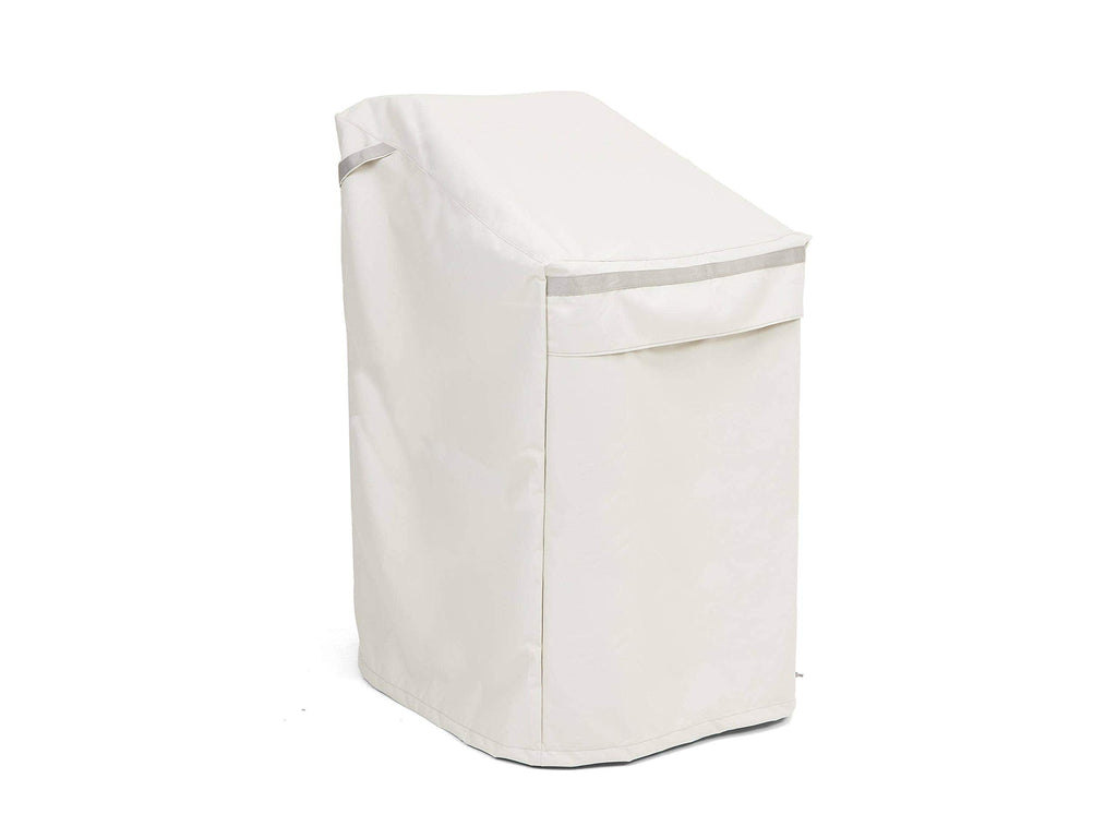 Covermates Bar Chair Covers - Premium Polyester, Weather Resistant, Drawcord Hem, Seating And Chair Covers, 26W X 28D X 48H, Stone