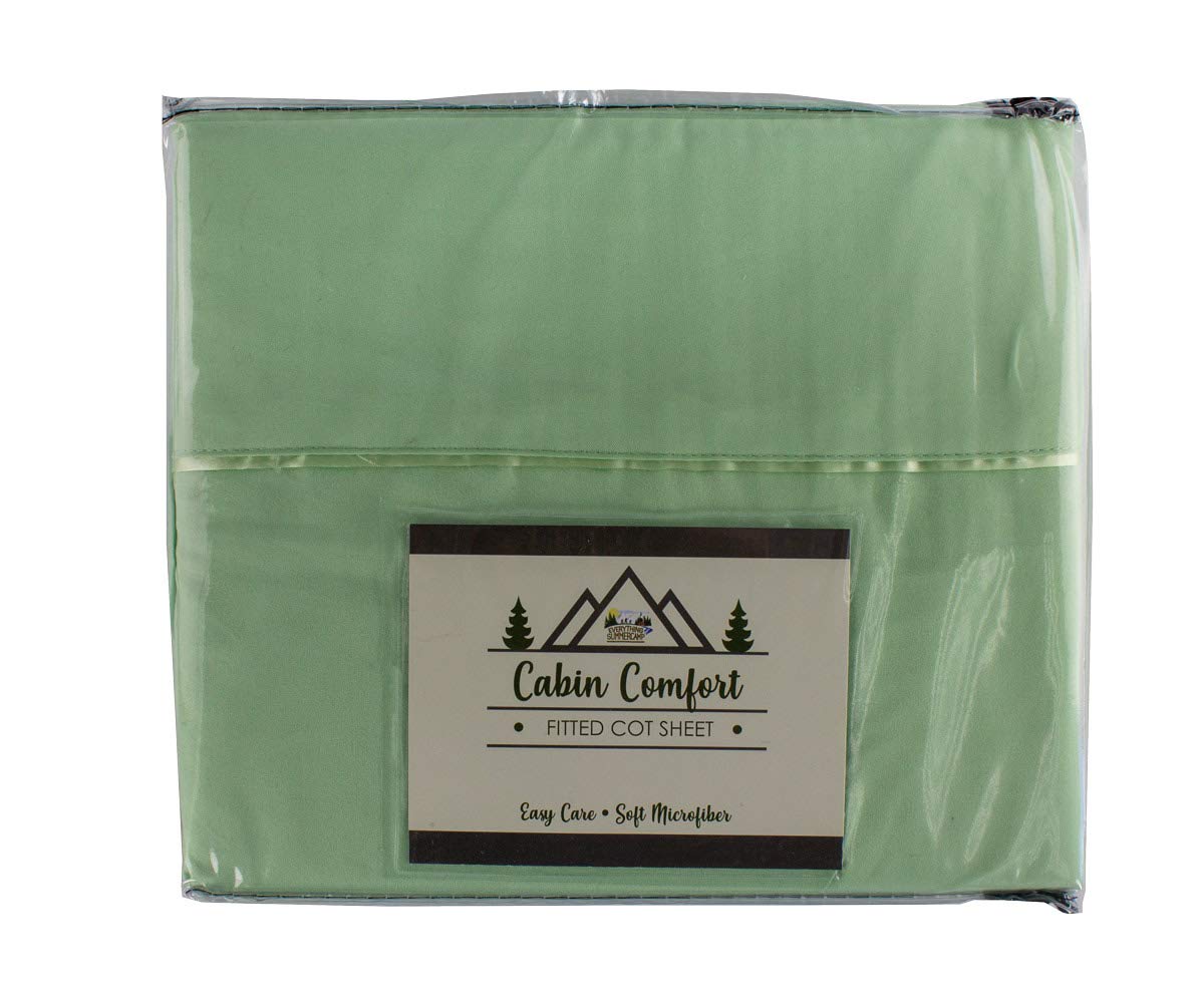 Everything Summer Camp Cabin Comfort - Cot Sheet For Camping And Rv Cots - Fits All Cot Size Beds Comfortably -72 X 28 Inches -