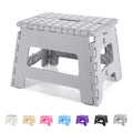 Dyforce Folding Step Stool 9', Kids Step Stool, Heavy Duty Step Stools For Adults, Compact Foot Stools, Light-Weight Toddler St