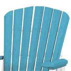 American Furniture Classics 511ARW Fan Back Chair, Aruba Blue and White