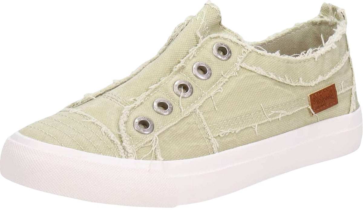 Blowfish Malibu Womens Play Sneaker, Avocado Smoked 16 Oz Canvas, 75