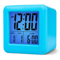 Plumeet Digital Alarm Clock Kids with Snooze and Nightlight - Easy Setting Silicone Clock Display Time, Date - Loud for Bedroom 