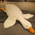 Goose Stuffed Animal Pillow Toy, Cute Giant White Goose Stuffed Animal Duck Plush Pillow,Super Soft Hugging Pillow,Swan Pillow W